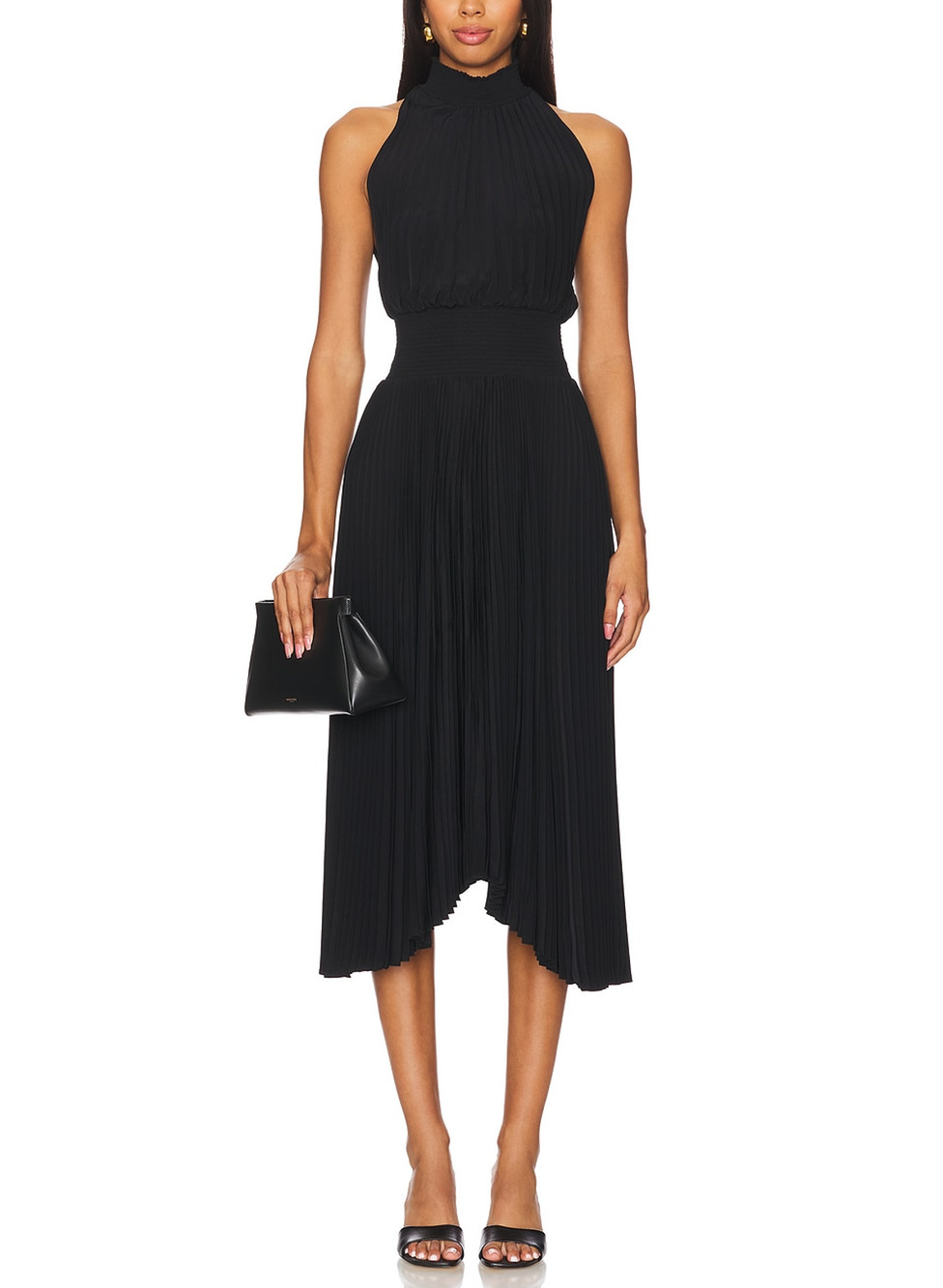 A.L.C. Pleated Black Renzo Size 0 Dress